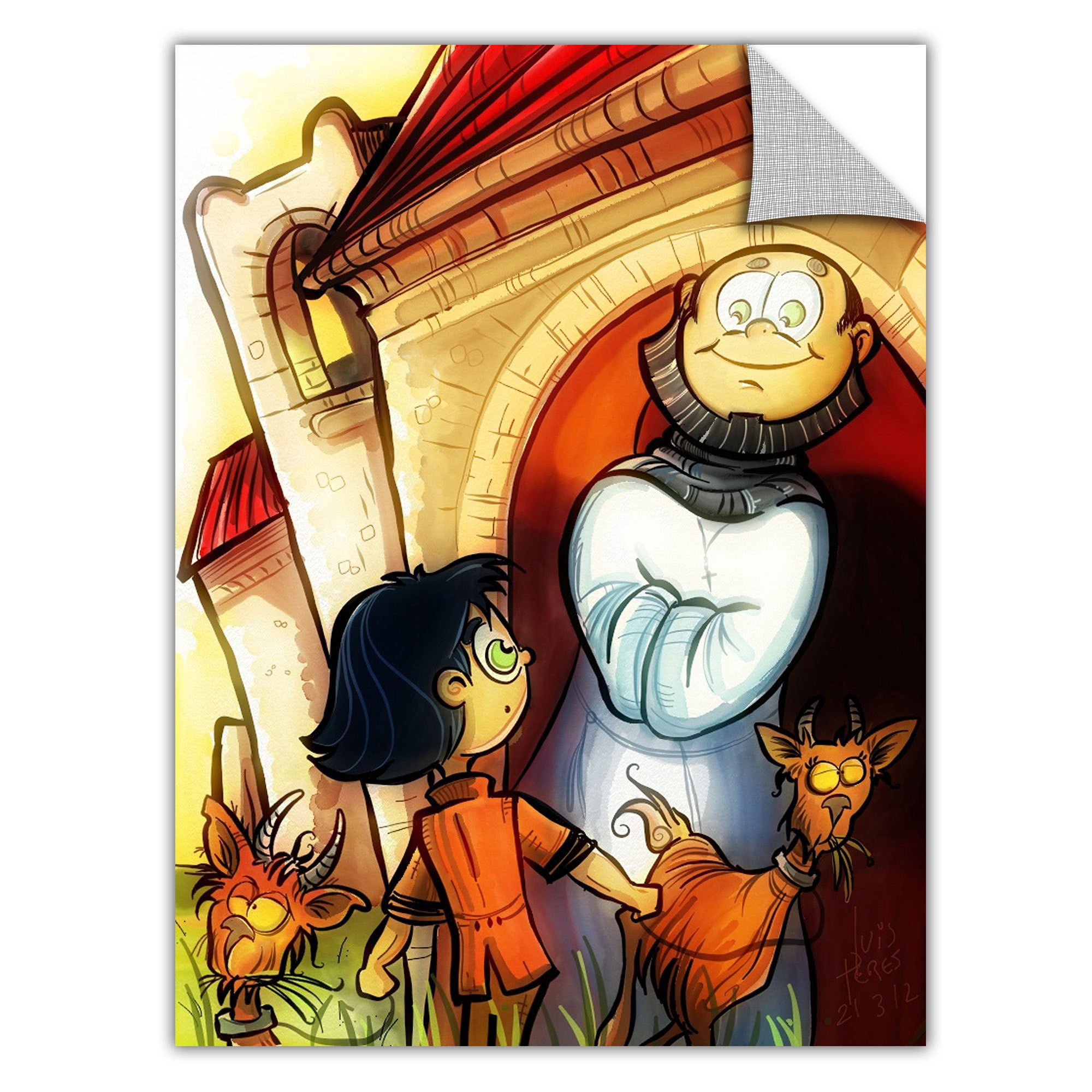 Luis Peres "Monk" Removable Wall Art Graphic