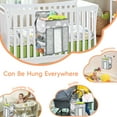 thumbnail image 2 of BUSATIA Hanging Diaper Caddy Organizer,Changing Table Diaper Organizer,Baby Hanging Diaper Stacker Nursery Caddy Organizer for Cribs Playyard Baby Essentials Storage,Diaper Holder Organizer, 2 of 7