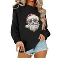 thumbnail image 2 of Wancir Merry Christmas Sweatshirt for Women Christmas Light Long Sleeve Shirt Xmas Holiday Crewneck Pullover Tops, 2 of 4