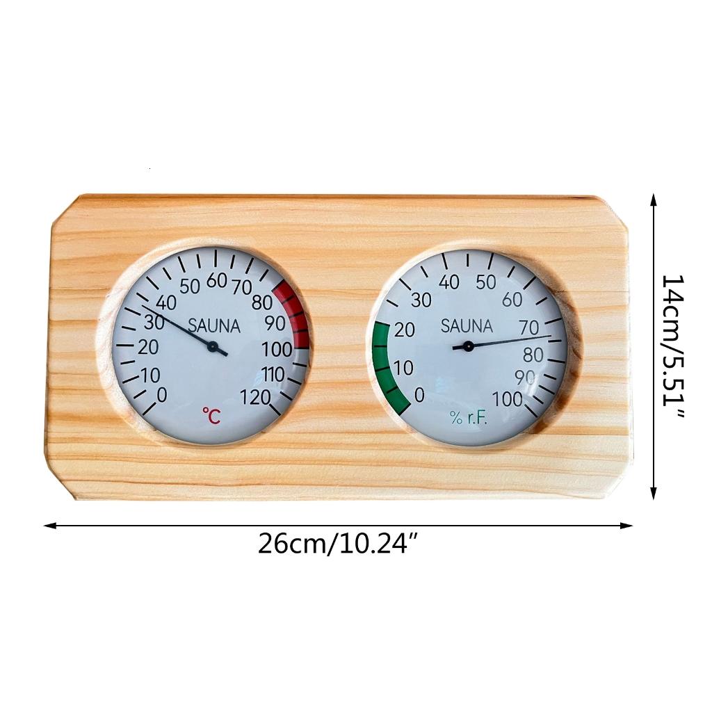 Temperature & Humidity Measurement Reliable Sauna Thermometer Hygrometer Monitor & Maintain Better Sauna Environment