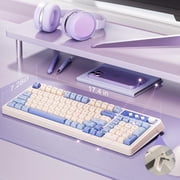 AULA S99-Key Tri-Mode Gaming Keyboard, Bluetooth/2.4GHz/USB-C, RGB Backlit, Numpad, Media Knob Mechanical Feel, Purple