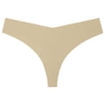 thumbnail image 4 of Panties for Women,Low Rise Bikini Panties Everyday Comfortable Underwear Soft Breathable Fabric All Seasons Casual Wear Seamless Stretch Design,Womens Underwear,Beige,L, 4 of 5