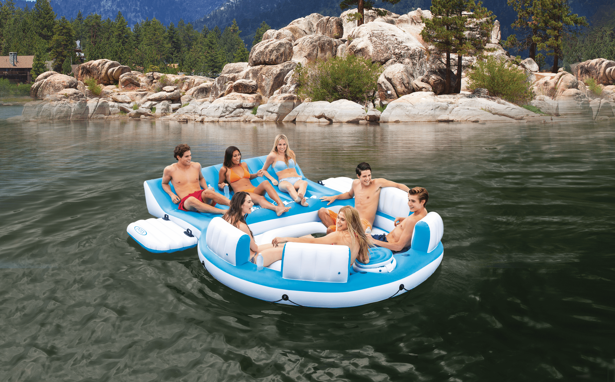 Intex Splash 'N Chill Inflatable Lake Island Float