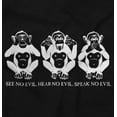 thumbnail image 2 of See Hear Speak No Evil Inspirational Crewneck T Shirts Boy Girl Teen Brisco Brands L, 2 of 6