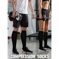 thumbnail image 5 of Spencer Nylon Graduated Compression Socks， 3 Pairs Knee High Stockings 10-20mmHg for Men & Women Best Support for Athletic Running Cycling, 5 of 8