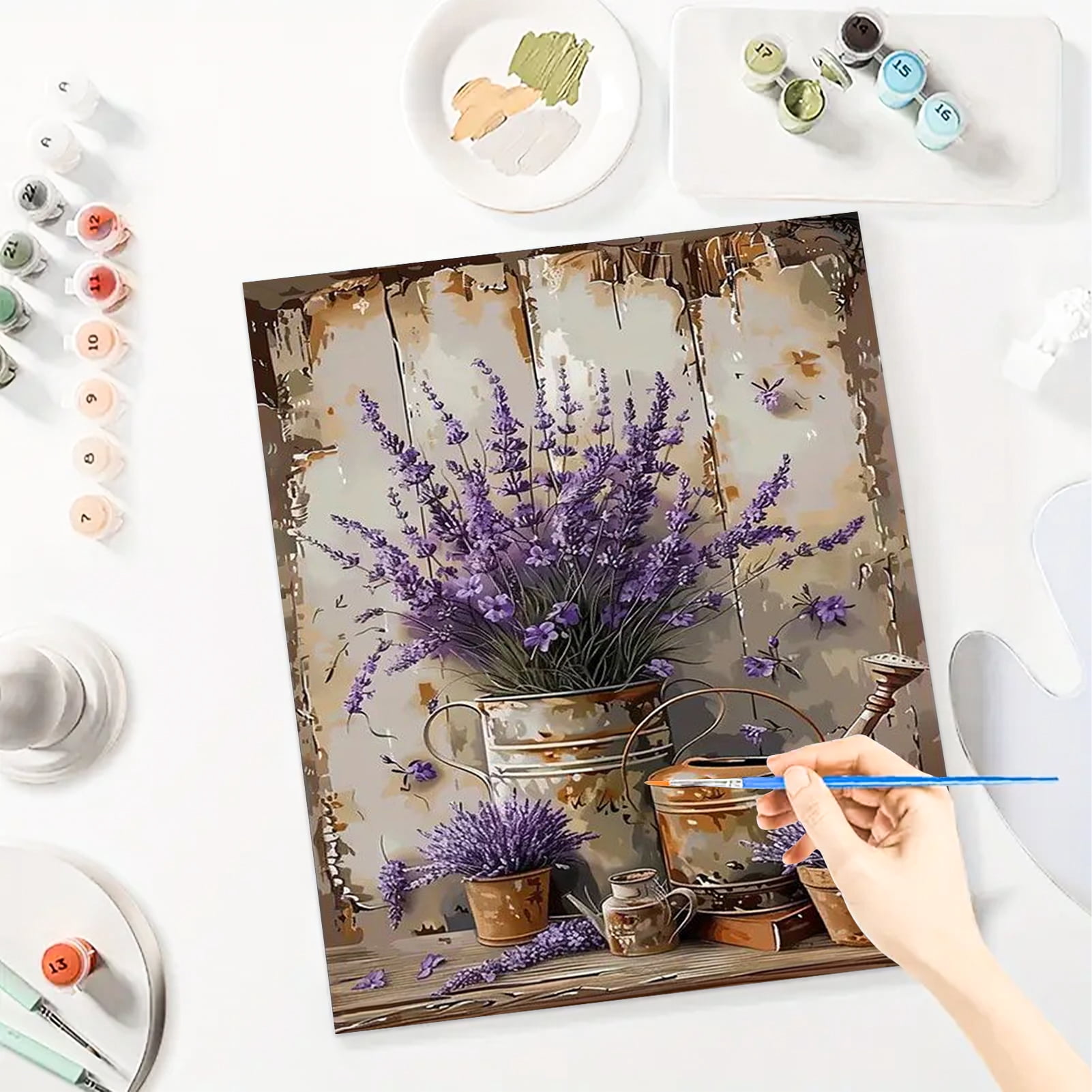 JYLMOOD Paint by Numbers for Adults Kits, DIY Easy Painting by Numbers for Gift Home Wall Decoration 16x20in without Frame