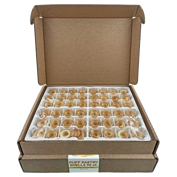Dasher's Spice & Beans Gourmet Puff Pastry Shells - Ready To Use - 20.32 oz. (96 Count)
