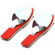thumbnail image 1 of Cubiertos para acampar de acero inoxidable, 2 piezas Premium 3 en 1 Cubiertos plegables, Cubiertos plegables multifunción Cuchillo Tenedor Cuchara, para acampar, Picnic, Viajar (Rojo), 1 of 4