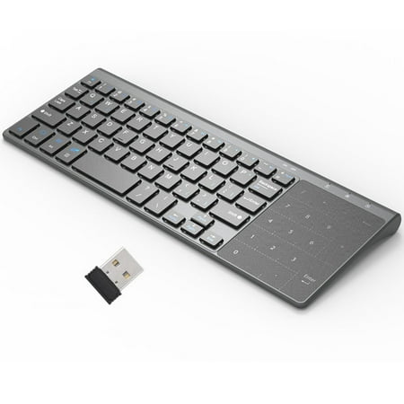 Limei 2.4GHz Wireless Bluetooth Keyboard with Touchpad for Easy Media Control - Perfect Smart TV Keyboard with Trackpad for PC Notebook TV Box Notebook Computer Portable PC Keyboard fo price history on PriceWatchPro