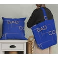 thumbnail image 5 of Soimoi Blue Velvet Fabric Floral Alphabet Text Print Fabric by the Yard 58 Inch Wide, 5 of 5