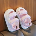 thumbnail image 6 of WUANDIXFA Toddler Boys Girls Athletic Sandals Summer Outdoor Open Toe Sport Shoes Breathable Soft Sole Lightweight Water Shoes (Pink, 5), 6 of 6