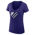 thumbnail image 2 of Women's G-III 4Her by Carl Banks  Purple Colorado Rockies Super-Slim Fit Lightweight Heart V-Neck T-Shirt, 2 of 5
