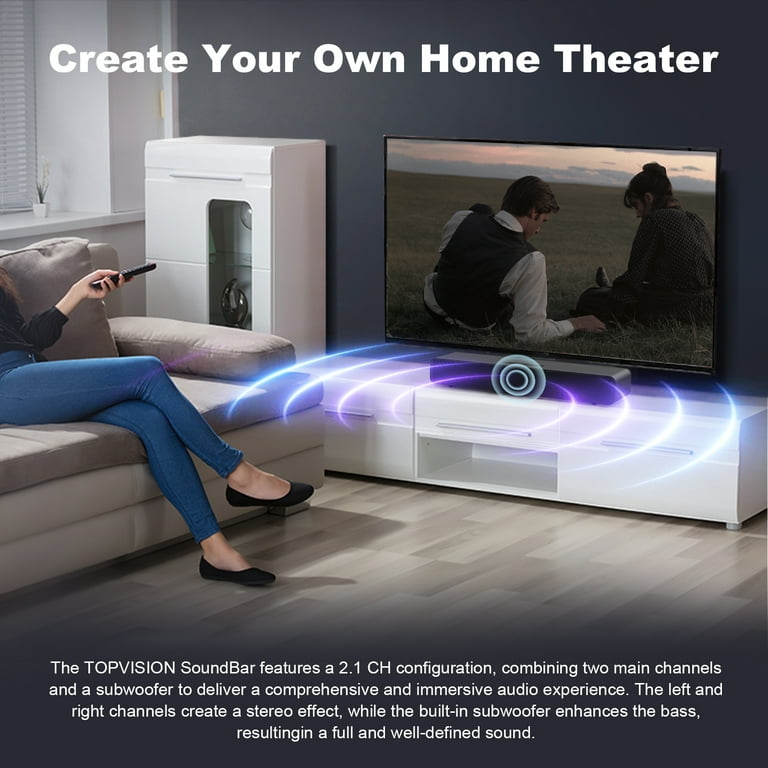 その他 LAV SERIES 150 KARAOKE HOT MENU! TAV-142 TOPVISION 4.1ch Sound Bar for TV, 150W Sound System with