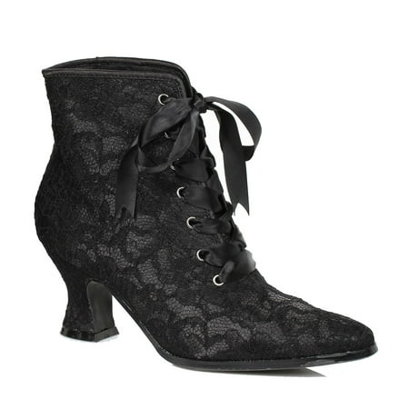 Womens Victorian Elizabeth Black Costume Boots - Walmart.com