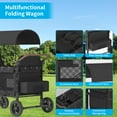 thumbnail image 2 of TABU Stroller Wagon for 4 Kids,4 Seater Stroller Wagon with Adjustable Handles,5-Point Harnesses,Black, 2 of 9