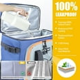thumbnail image 2 of HOMEYA 40 Cans Large Capacity Insulated Cooler Backpack Leak Proof Thermal Bag for Picnic Beach BBQ, Blue, 2 of 7