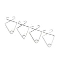 thumbnail image 5 of 100pcs Drop Ceiling Hook Clips Fish Shape Metal Hook T-Bar Grid Wire Suspended Ceiling Hanger, 5 of 8
