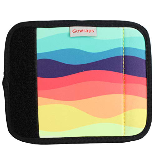 Gowraps Neoprene Luggage Handle Wraps For Traveling Bright Color Luggage Tags|Handle Wraps|Handle Covers Deep Pink 