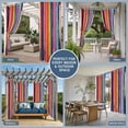 thumbnail image 5 of Colorful Striped Outdoor Curtains for Patio Waterproof,Windproof Privacy Curtains with Weighted Bottom,Modern Rainbow Abstract Graffiti Art Outside Drapes for Picnic Garage Yard 54"x84" 2 Panel, 5 of 8