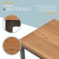 thumbnail image 3 of ClickDecor Nolan 2-Tier Console Table Brown, 3 of 7