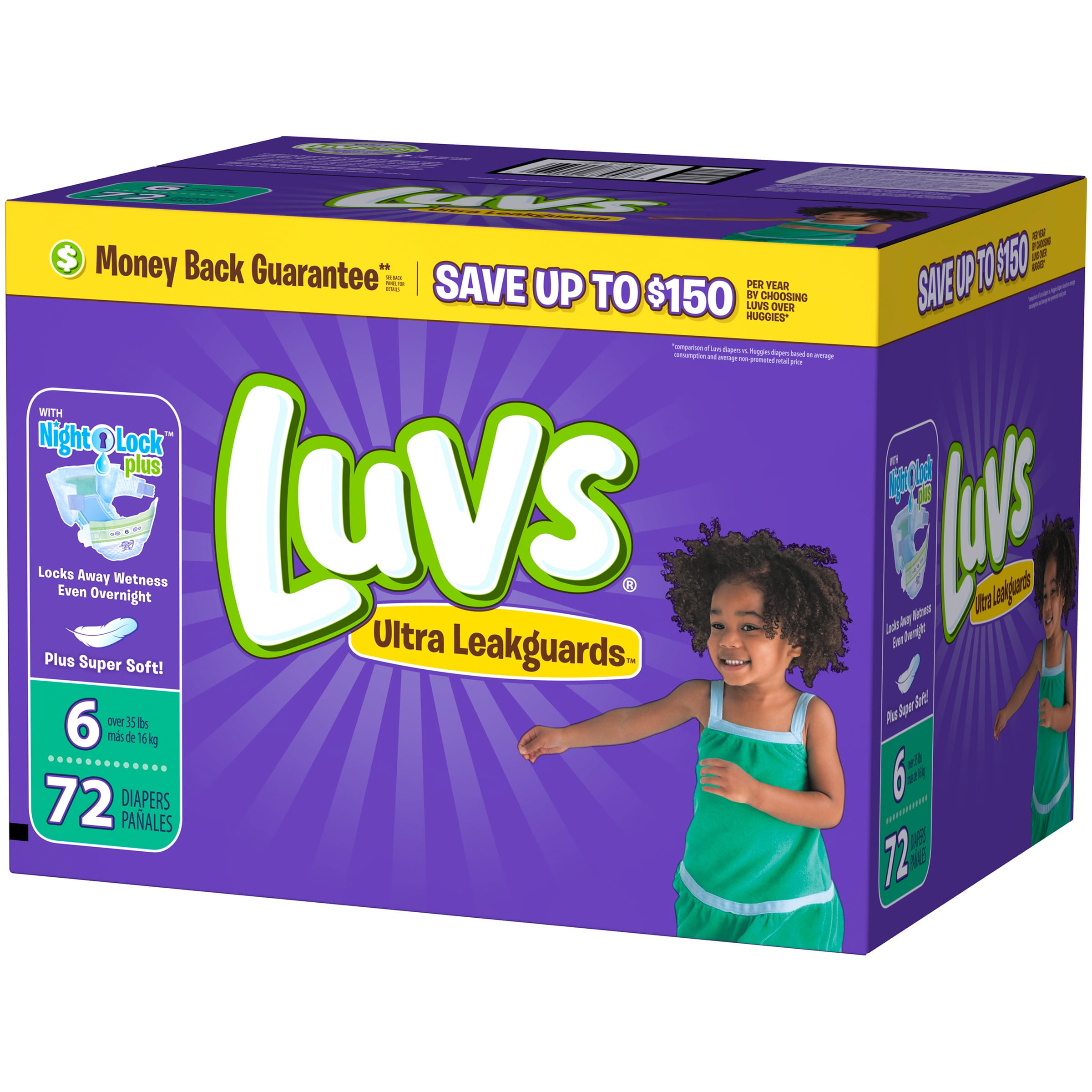 Luvs Ultra Leakguards Diapers, Size 6 