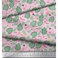 thumbnail image 3 of Soimoi Poly Georgette Fabric Geometric Sign,Clover & Monstera Leaves Print Fabric by The Yard 52 Inch Wide, 3 of 3