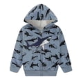 thumbnail image 4 of ZXLBBD Hoodies for Boys Long Sleeve Full Zip Cartoon Car Print Loose Fit Pullover Top Kids Cute Hooded Sweatshirt for Daily Wear Casual Durable,Grey,Size 13 Y-14 Y, 4 of 4