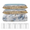 thumbnail image 2 of 3 Pcs Soft Bedding Set, Includes 1 Duvet Cover with Zipper And 2 Pillow,Shams Starfish Beach Queen(90"×90"), 2 of 8