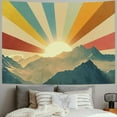 thumbnail image 2 of Creowell  Vintage Sun Tapestry for Classroom Rainbow Boho 70s Sunshine Sunset Tapestries Wall Hanging Aesthetic Retro Tapestrys for Living Room Dorm  40x60inch, 2 of 6