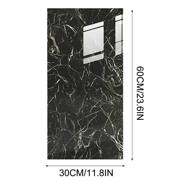 Pegatinas de pared de imitación de azulejo, panel decorativo de pared despegable y pegable (30 x 60 cm) Pegatinas de pared