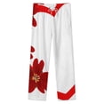 thumbnail image 4 of Valentine'S Day Love Red Flower Winter Female Pants Flannel High Waist Women Pants Lady Warm Straight Leg Plush Trousers, 4 of 7