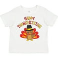 thumbnail image 3 of Inktastic Happy Thanksgiving Cute Turkey in Pilgrim Hat Boys or Girls Toddler T-Shirt, 3 of 5