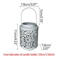 thumbnail image 3 of Iron Hand-held Hollow Lantern Candle Led Candle-use Handicraft Decoration Home Decoration, 3 of 6