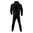 thumbnail image 5 of Txeol Mens Textured Track Suits 2 Piece Set with Hoodie Sweatshirt and Sweatpants Trendy Casual Sweatsuit Set Airport Outfit L,Black, 5 of 10