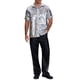 thumbnail image 2 of CAMISA DE FIESTA DISCO DE LOS 70 PARA HOMBRES, CON BOTONES Y MANGAS CORTAS, COLOR PLATA Y BLANCO, 2 of 5