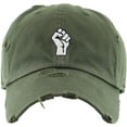 thumbnail image 2 of Fist Vintage Dad Hat Black Lives Matter Fight Baseball Cap, 2 of 4