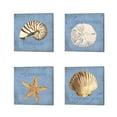 thumbnail image 2 of Metaverse Tara Reed 'Oceanum Shells Blue' Canvas Art (Set of 4), 2 of 5