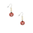 thumbnail image 2 of Delight Jewelry Silvertone Jack O'Lantern with Cutout Eyes Gold Tone Infinity French Earrings, 2 of 4