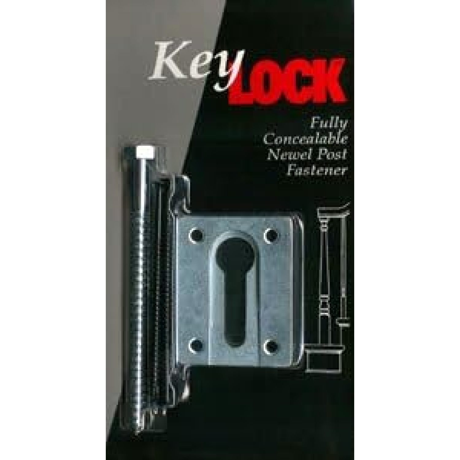 KeyLOCK Newel Post Fastener