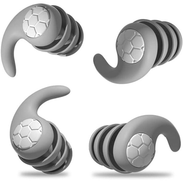 Tapones para los Oídos Antiruido YONGSHENG 3D Silicona Suave 2 Pares