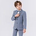 thumbnail image 6 of Mercatoo 5Pcs Boys Slim Fit Formal Suits Piano Hosting Performance Kids Suits Boy Wedding Handsome Outfit for 3 to 15 Years, 6 of 9