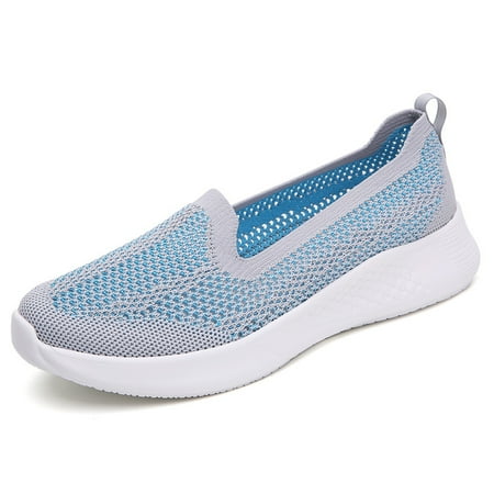 

Women‘s Casual Breathable Lightweight Minimalist Knit Slip On Sneakers