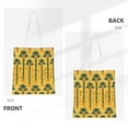 thumbnail image 3 of DouZhe Reusable Grocery Bags, Ancient Egypt Symbols Hieroglyphics Lightweight Polyester Canvas Cloth Tote Bag for Travle Gym Shopping School, 15" x 16", 3 of 7