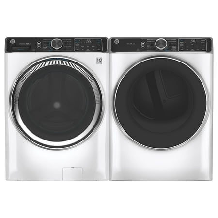 GE - 5.0 Cu Ft High-Efficiency Stackable Smart Front Load Washer w/UltraFresh Vent, Microban Antimicrobial & 1-Step Wash+Dry - White