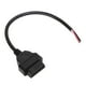 thumbnail image 1 of Cable de 16Pin OBD2, Adaptador de cable de diagnóstico Profesional Macho flexible A Color Alambre Desnudo de 30 cm para vehículo, 1 of 7