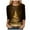Brown, variant on TTUHYWXI 3/4 Length Sleeve Womens Tops Christmas Loose Fit Crewneck T Shirts Cute Solid Three Quarter Length Tunic Tops (Bronze, XXL)
