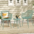 thumbnail image 1 of Costway 3 Piece Patio Bistro Set All Weather Heavy Duty Table and Chairs Set of 2 Green, 1 of 10