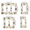 thumbnail image 2 of Yayeee Rocker Switch Wall Plate 3-Gang 6.5"x4.6" Home Decorative Outlet Cover, Beige Cowboy Pattern, 2 of 6