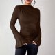 thumbnail image 2 of Tops Henley,Camiseta de verano de manga larga con cuello redondo para mujer, informal y cómoda, de tejido suave y transpirable, ideal para el hogar o el trabajo, sopatenor, 2 of 7