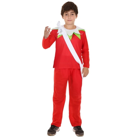 HPO Teen's Unisex Costume, Red Color Costume, Perfect for Outfit, Children, Christmas, Halloween, Synhetic Fabric